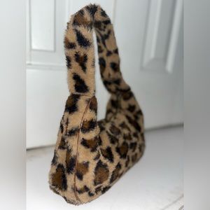 Forever 21 Leopard Print Fur Bag